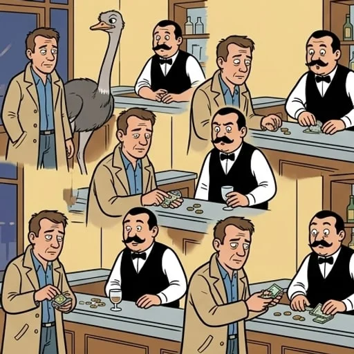 L’autruche au bar - illustration 3