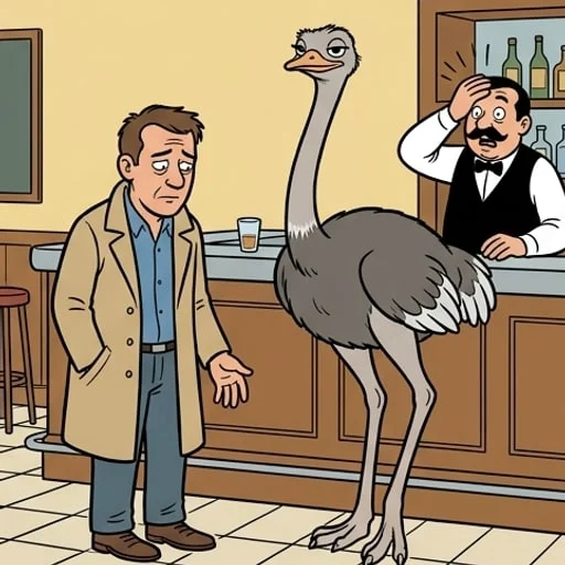 L’autruche au bar - illustration 4