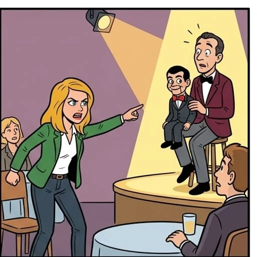 La blonde et le ventriloque - illustration 2