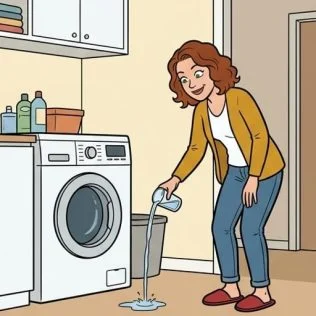 Machine à laver en fuite, mari patient et piège maison