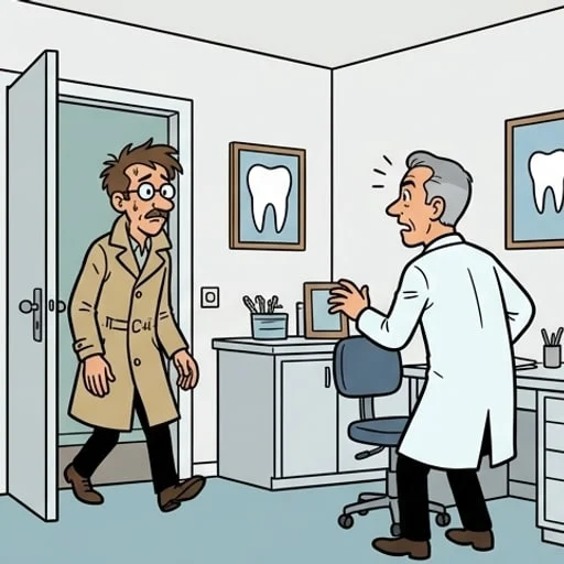 Dentiste : un patient se prend pour un papillon de nuit — illustration 1