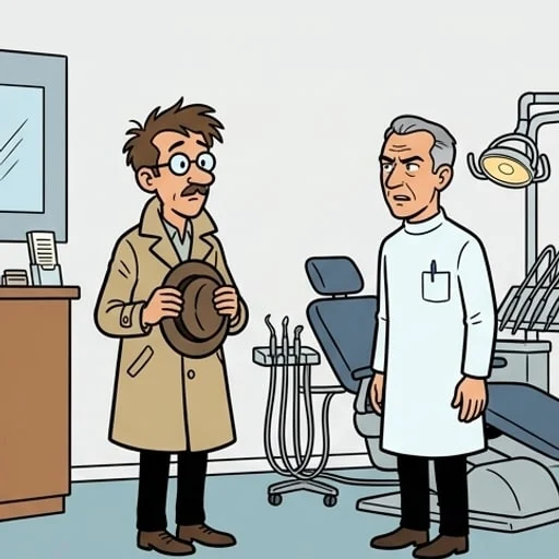 Le fou chez le dentiste - illustration 2