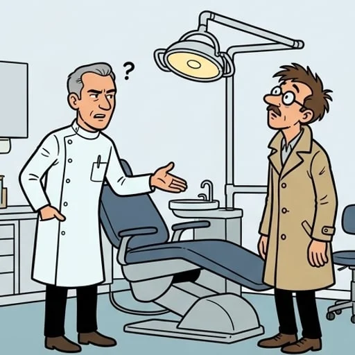 Le fou chez le dentiste - illustration 3