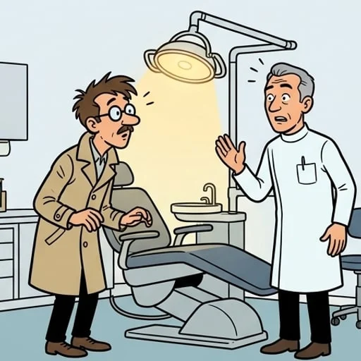 Le fou chez le dentiste - illustration 4