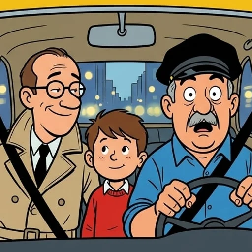 Le taxi trop bavard - illustration 4