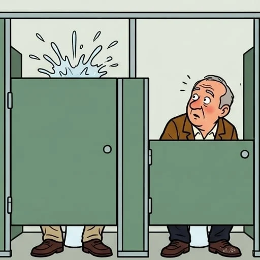 Les constipés aux toilettes - illustration 3