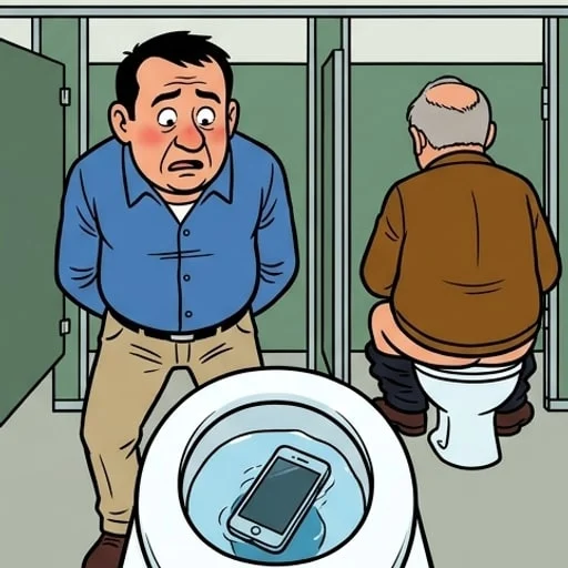 Les constipés aux toilettes - illustration 4