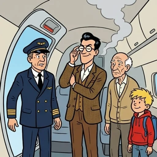 Trois parachutes, un avion en feu et un génie trop pressé — illustration 1