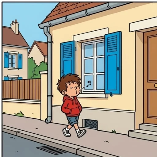 Les volets bleus — illustration 1