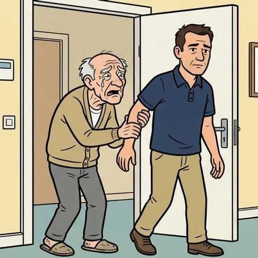 L’histoire d’un vieux qui son fils ne veut pas s’en occuper… — illustration 1
