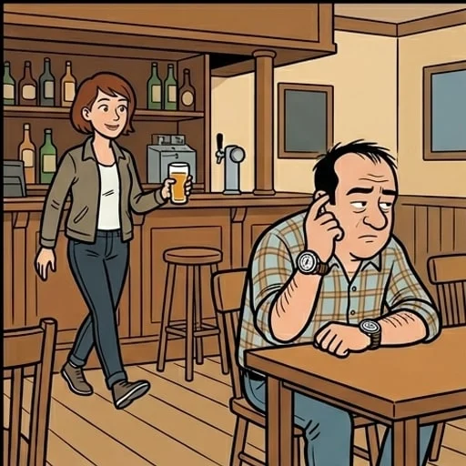 Quand une femme entre dans un bar — illustration 1