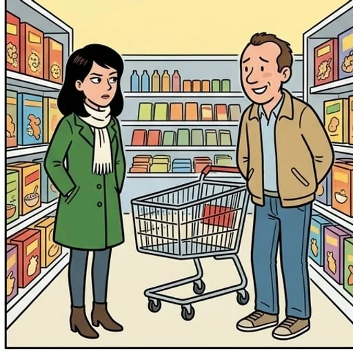 Rencontre au supermarché - illustration 3