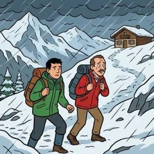 Robert et Raymond piégés dans un chalet à Chamonix