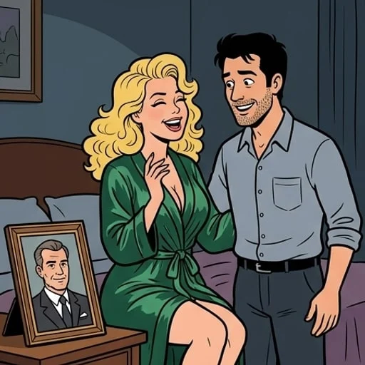 Une blonde profite de l’absence de son mari pour le tr0mper… — illustration 1